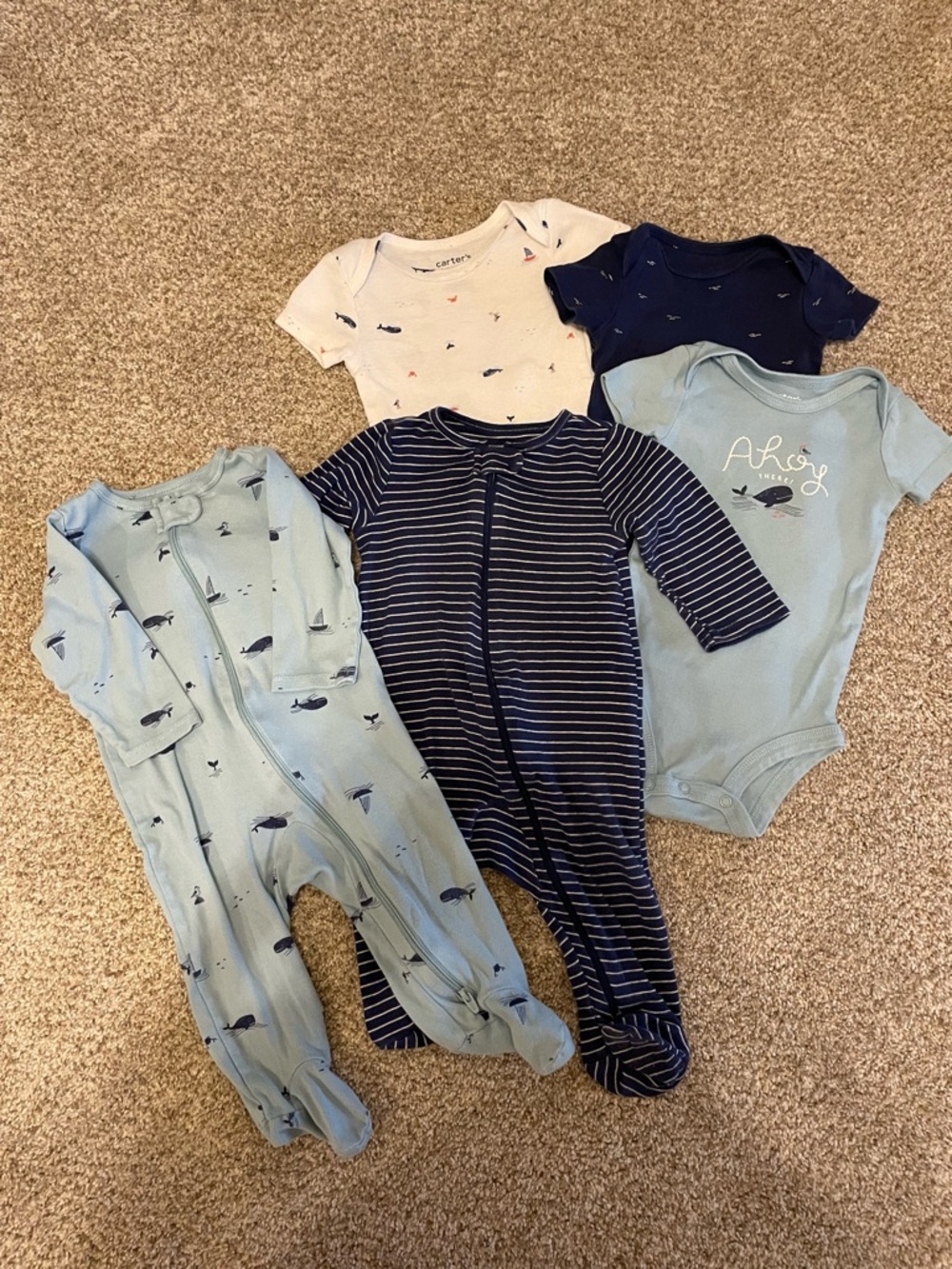Carter's Nautical Baby Onesies & Footed Sleepers - 5 Pack